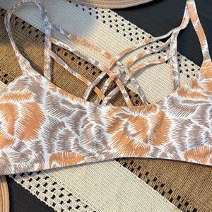 aerie Cream Swim Top